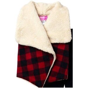 Goodlad Toddler Buffalo check Sherpa Vest